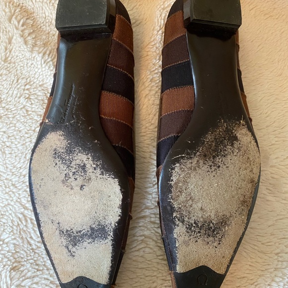 Vintage Salvatore Ferragamo Brown Flats - Picture 10 of 11